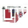 Airfix HMS Prince 1:168 - HiSModel - the flags, 06