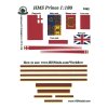 Airfix HMS Prince 1:168 - HiSModel - the flags, 01