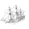 Revell English Man O War 1:96 HiSModel - wooden blocks, kladky 02