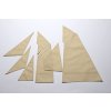 Hobby Craft Bluenose 1:120, HiSModel - plachty, sails 01