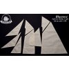 Hobby Craft Bluenose 1:120, HiSModel - plachty, sails 03