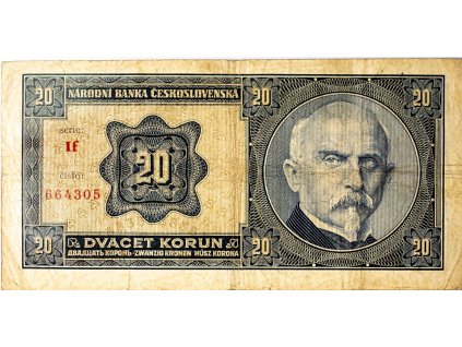 20 Korun, Československo, Serie IF, 1926 (1)