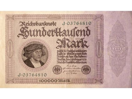 Bankovka 100 000 Mark, J, 1923 (1)