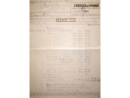 Faktura Rousek a Synové, 1946