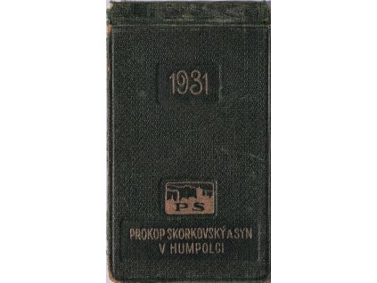 Kalendář, Skorkovský, Humpolec, 1931 (1)