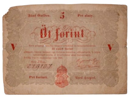 Bankovka 5 Forint 1848 4696 removebg preview