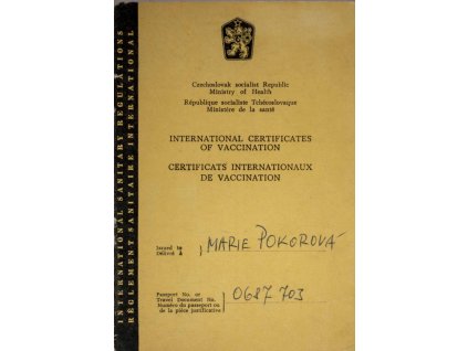 Mezinárodní očkovací průkaz, 1969