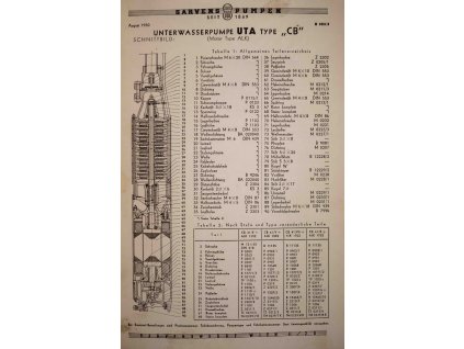 Technická dokumentace, UTA čerpadlo, 1950 5066