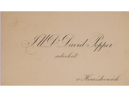 Vizitka JUDr. D. Popper 5159