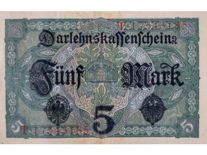 Bankovka 5 Mark, (T) 1917 5198