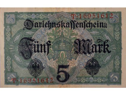 Bankovka 5 Mark, (T1) 1917 5200