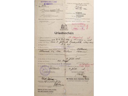 Dovolenka, staniční velitelství, Jindřichův Hradec, RU, 1918