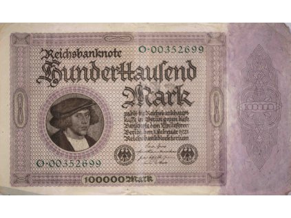 Bankovka 100 000 Mark, O, 1923 5789