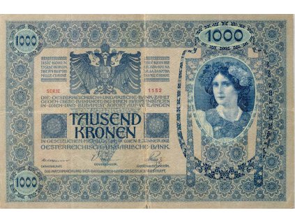Bankovka 1000 K, Tausend Kronen, 1902 (1)