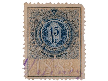Kolek RU Rakousko Uhersko 15 kr 1883 re