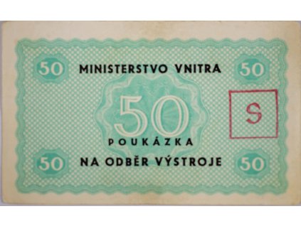 Poukázka, Ministerstvo vnitra, 50