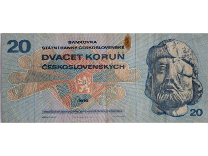 Bankovka 20 Kčs, H 23, 1970 6461