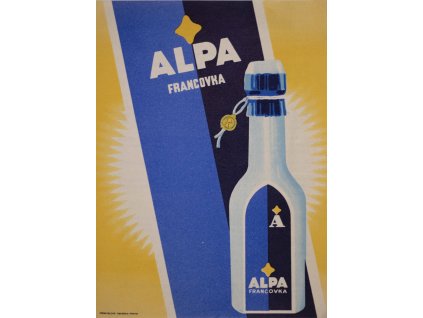 Reklamní leták nabídka, Alpa Francovka. Sportovní terning a jeho následky. 4 strany, uvnitř text Sport není jen zábavou (1)