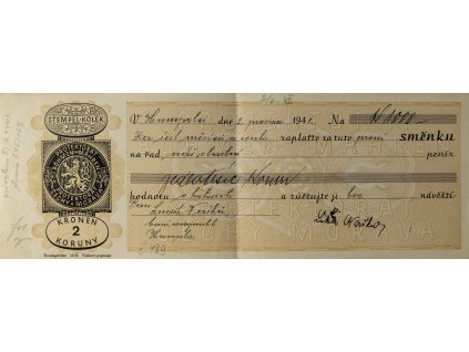 Zápůjčky na směnky, Živnostenská záložna, Humpolec, 1941 (3)