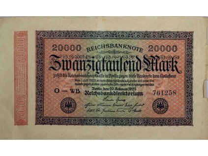 Bankovka 20 000 Mark, 0 WB, 1923 6796