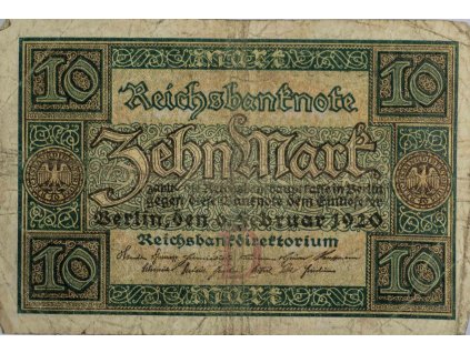 Bankovka 10 Mark, O, 1920 6802