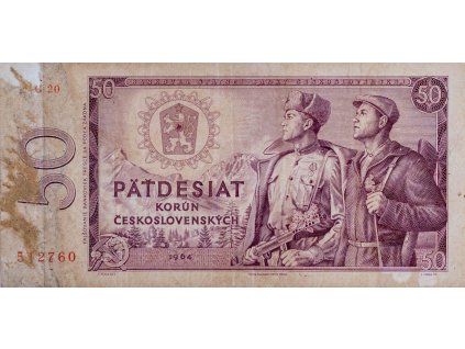 Bankovka 50 Kčs, G 20, 1964 6899