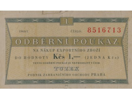Tuzex, 1 Bon, 1969/I (851)