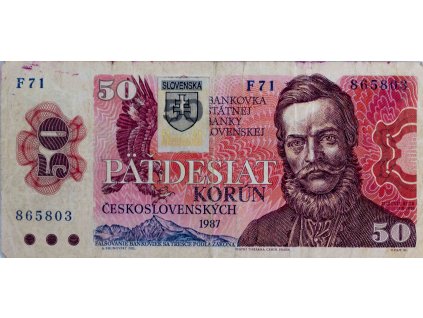 Bankovka 50 Kčs, F 71, 1987 7195