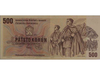 Bankovka, 500 Kčs, Z25, 1973 7365