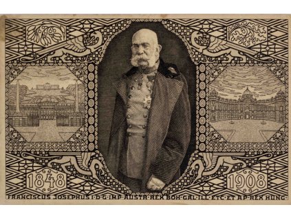 Korespondenční karta, Kaiser Franz Josef I, 1908 7426