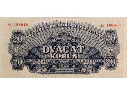 20 Korun, poukázka, AY, 1944 S 7157