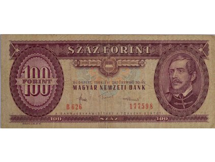 Bankovka 100 Forint, B 780, 1984 7101