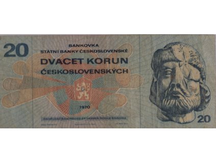 Bankovka 20 Kčs, H 46, 1970 7663
