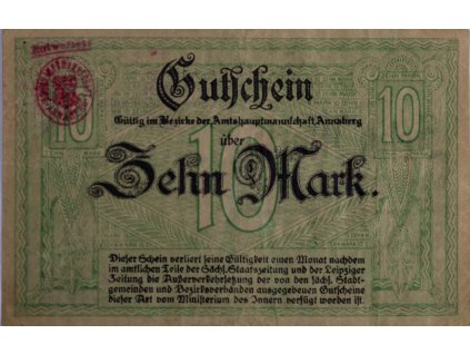 gutschein 10 mark 1918 7671