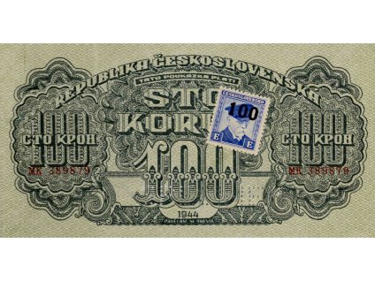 100 Korun, Československých, MR, 1944 7159