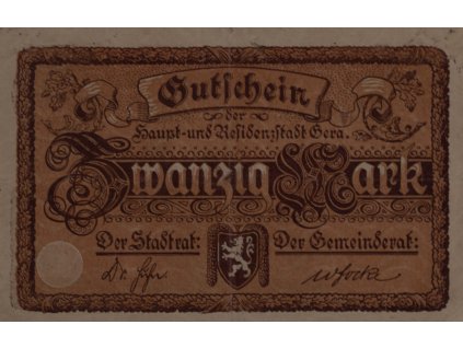 gutschein 20 mark 1919 7787