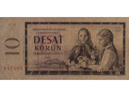Bankovka 10 Kčs, S 16, 1960 7866