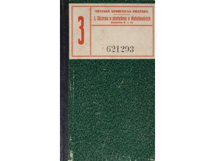 Spořitelní knížka Městské spořitelny Pražské, 1932 7940