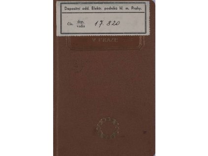 Vkladní knížka Průmyslové banky, 1916 8028
