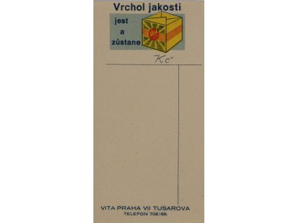 Reklamní účtenka, Vita