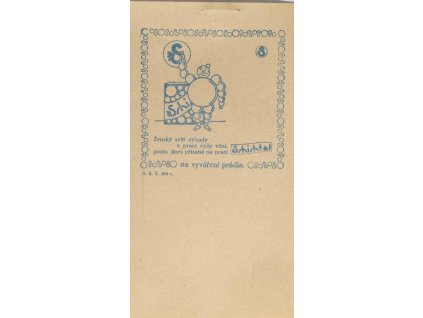 Reklamní účtenka, vyváření prádla