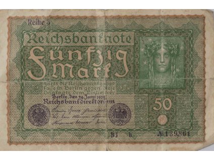 Bankovka 50 Mark, B1 b, 1919 8488