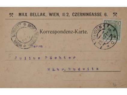 Celina dopisnice, M. Bellak, 1907 8792
