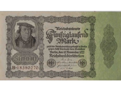 Bankovka 50 000 Mark, B, 1922 8768