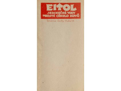 Reklamní účtenka firemní, Eitol, cídidlo