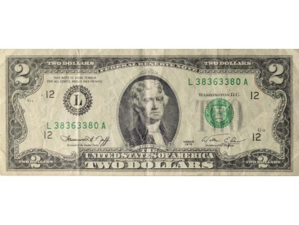 Bankovka, 2 Dolary, USA, 1976 L (1)