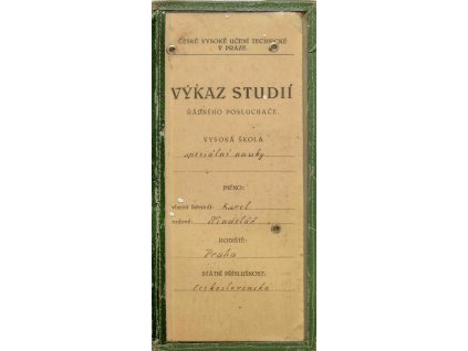 Průkaz, Výkaz studií, 1948 8920