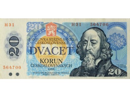 20 Korun, Československých, Serie H31, 1988 (1)