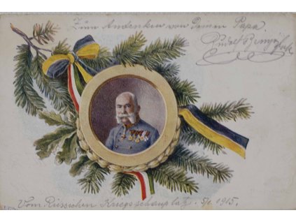 Pohlednice, Kaiser Franz Josef I, Vánoční, 1915 9107