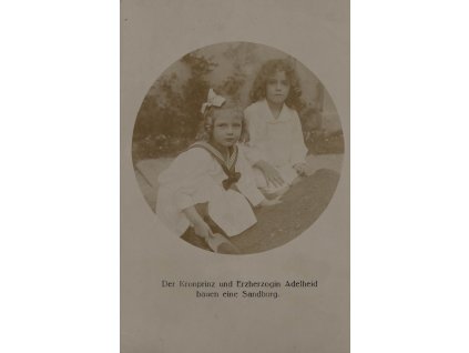 Pohlednice, Kronprinz Otto, Erzherzogin Adelheid, 1918 9173